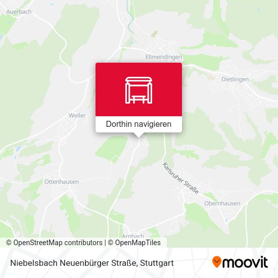 Niebelsbach Neuenbürger Straße Karte