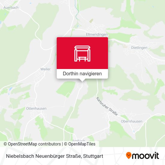 Niebelsbach Neuenbürger Straße Karte