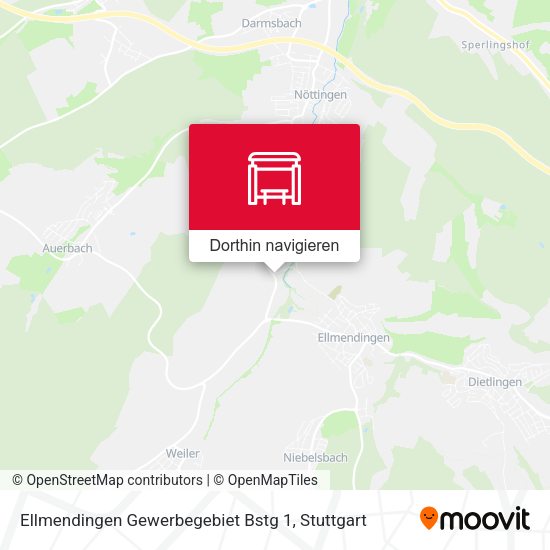 Ellmendingen Gewerbegebiet Bstg 1 Karte