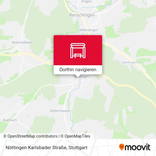Nöttingen Karlsbader Straße Karte