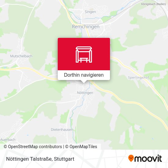 Nöttingen Talstraße Karte