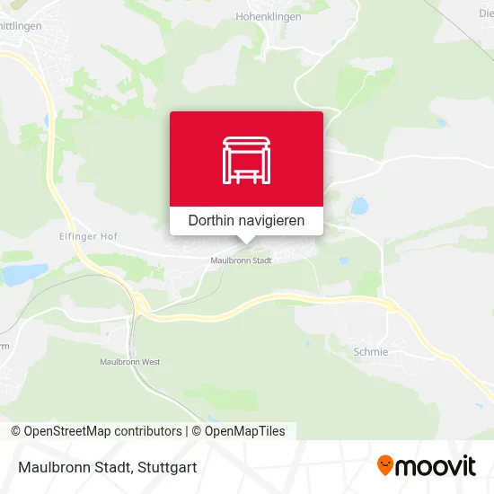 Maulbronn Stadt Karte