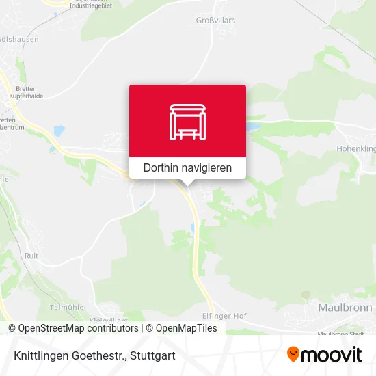 Knittlingen Goethestr. Karte
