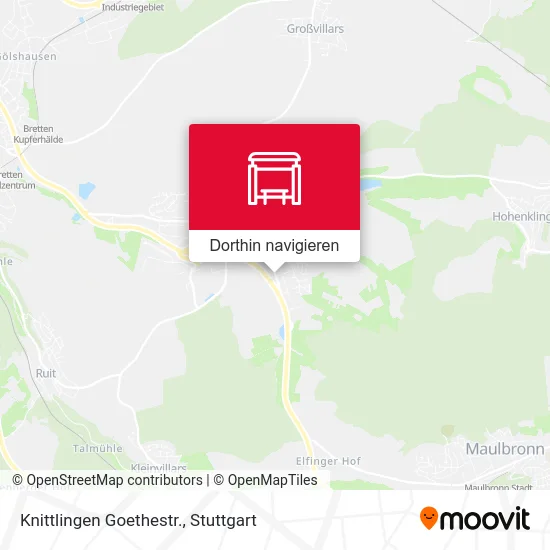 Knittlingen Goethestr. Karte