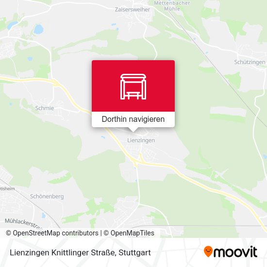 Lienzingen Knittlinger Straße Karte