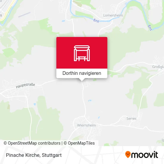 Pinache Kirche Karte