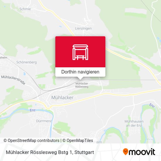 Mühlacker Rösslesweg Bstg 1 Karte