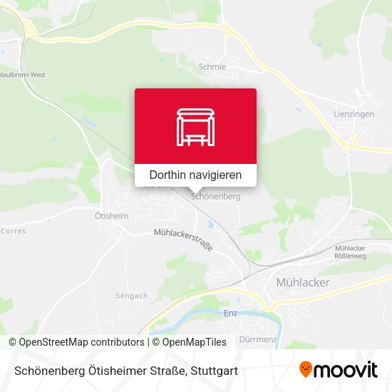Schönenberg Ötisheimer Straße Karte