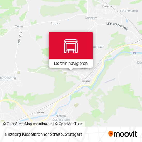 Enzberg Kieselbronner Straße Karte