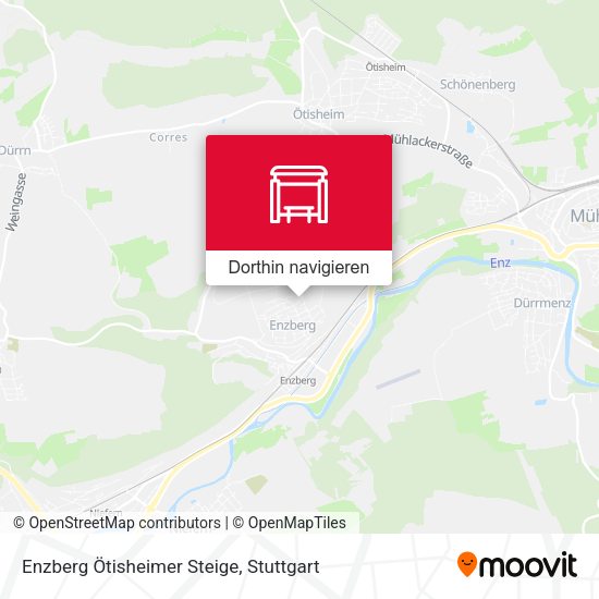 Enzberg Ötisheimer Steige Karte