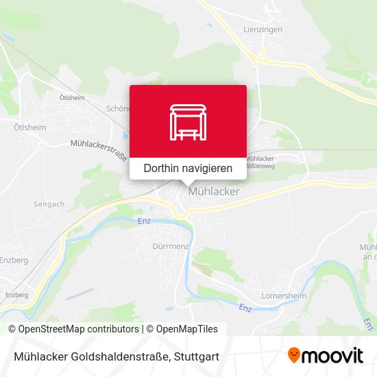 Mühlacker Goldshaldenstraße Karte