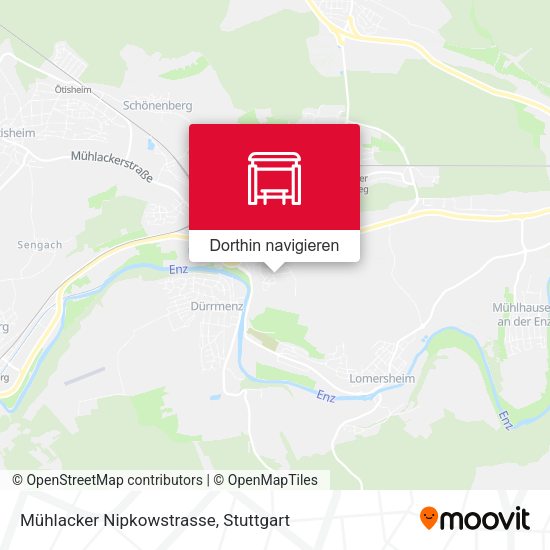 Mühlacker Nipkowstrasse Karte