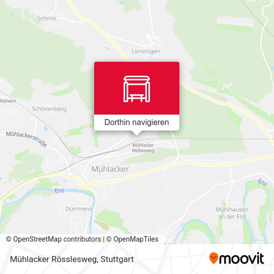 Mühlacker Rösslesweg Karte