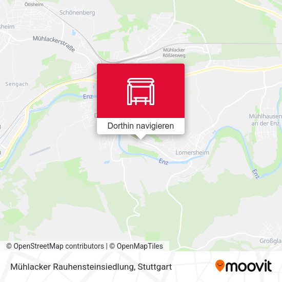 Mühlacker Rauhensteinsiedlung Karte