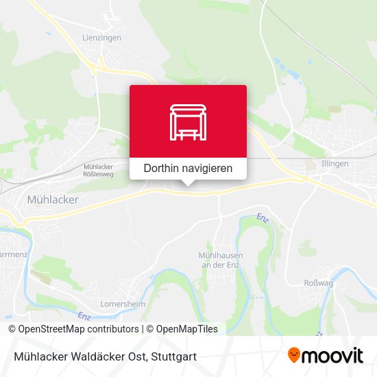 Mühlacker Waldäcker Ost Karte