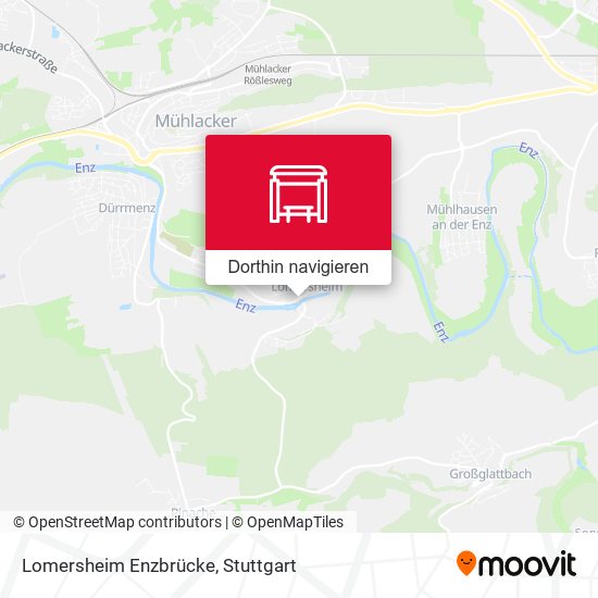 Lomersheim Enzbrücke Karte