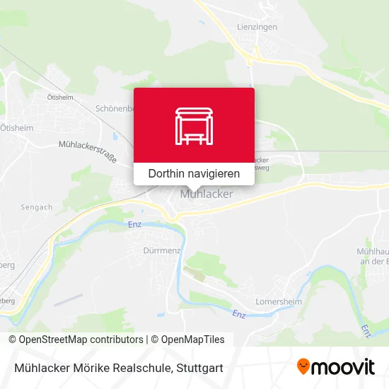 Mühlacker Mörike Realschule Karte