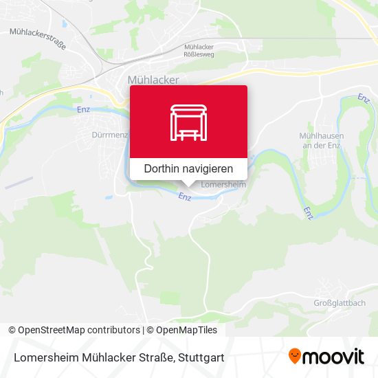 Lomersheim Mühlacker Straße Karte