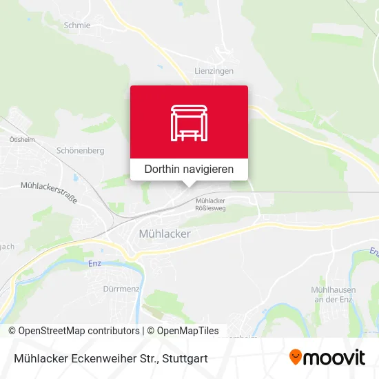 Mühlacker Eckenweiher Str. Karte