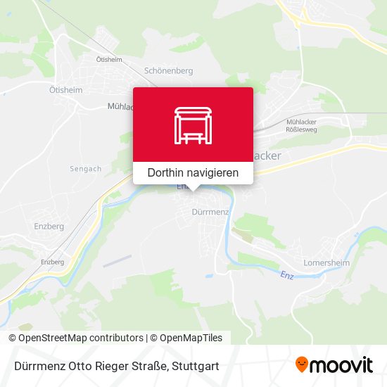Dürrmenz Otto Rieger Straße Karte
