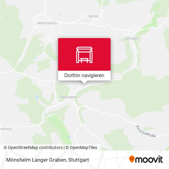 Mönsheim Langer Graben Karte