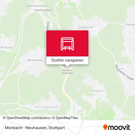 Monbach - Neuhausen Karte
