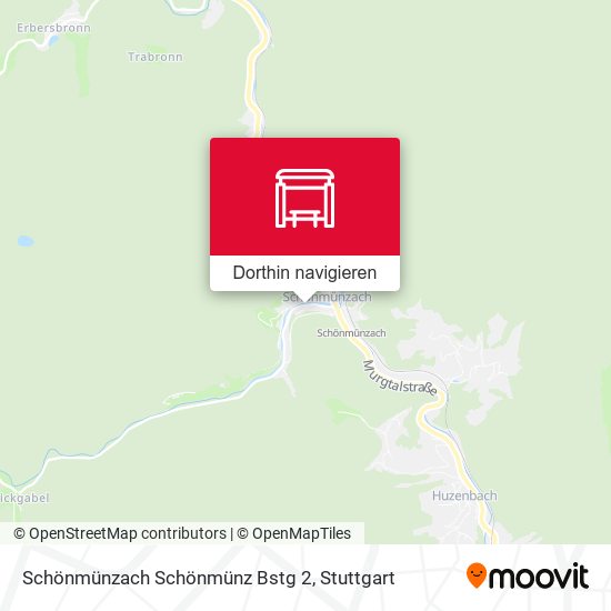 Schönmünzach Schönmünz Bstg 2 Karte