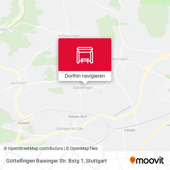 Göttelfingen Baisinger Str. Bstg 1 Karte