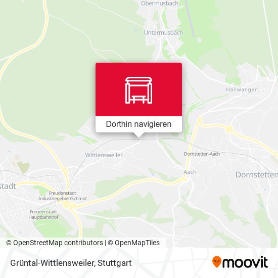Grüntal-Wittlensweiler Karte