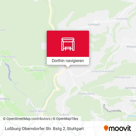 Loßburg Oberndorfer Str. Bstg 2 Karte