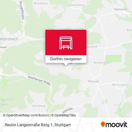 Reutin Langestraße Bstg 1 Karte