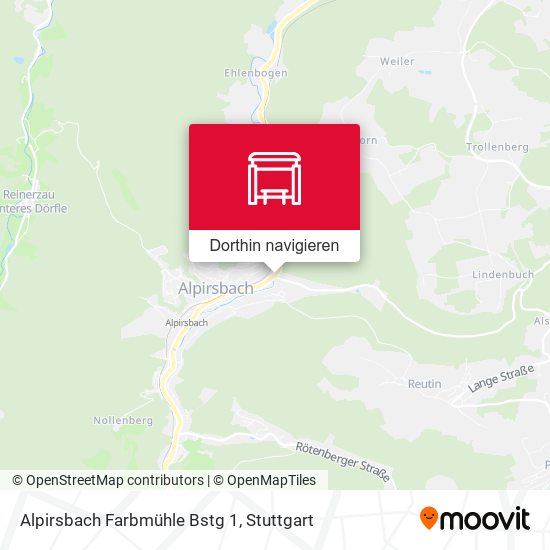 Alpirsbach Farbmühle Bstg 1 Karte
