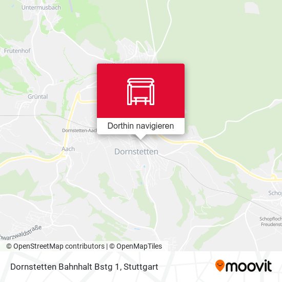 Dornstetten Bahnhalt Bstg 1 Karte