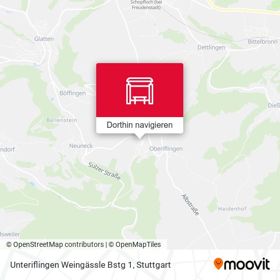 Unteriflingen Weingässle Bstg 1 Karte