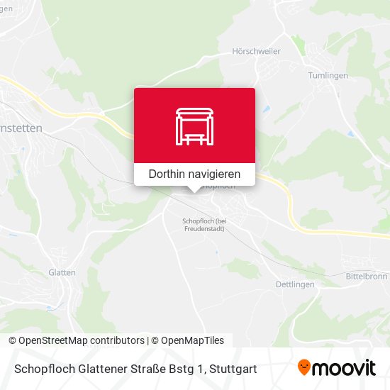 Schopfloch Glattener Straße Bstg 1 Karte