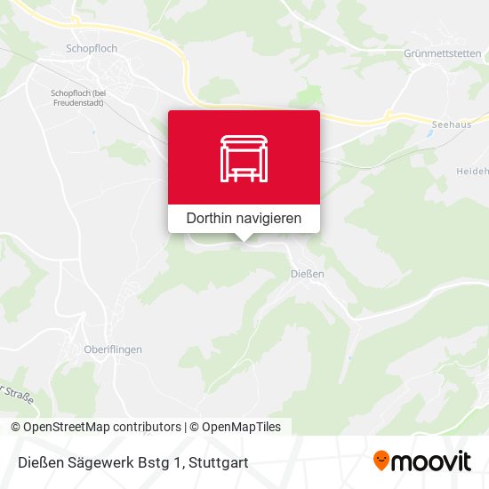 Dießen Sägewerk Bstg 1 Karte