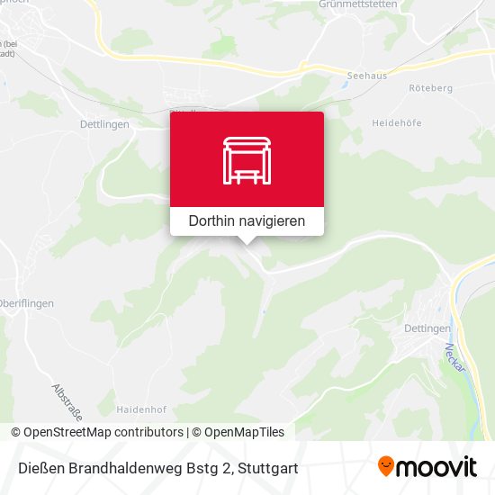Dießen Brandhaldenweg Bstg 2 Karte