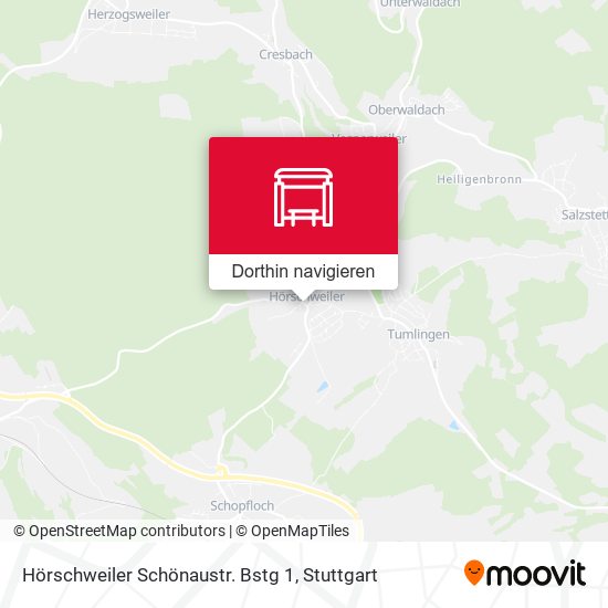 Hörschweiler Schönaustr. Bstg 1 Karte
