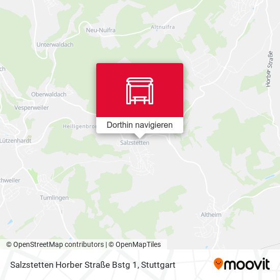 Salzstetten Horber Straße Bstg 1 Karte