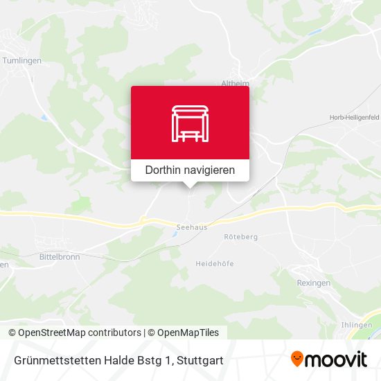 Grünmettstetten Halde Bstg 1 Karte