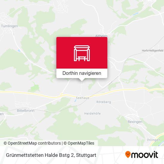 Grünmettstetten Halde Bstg 2 Karte