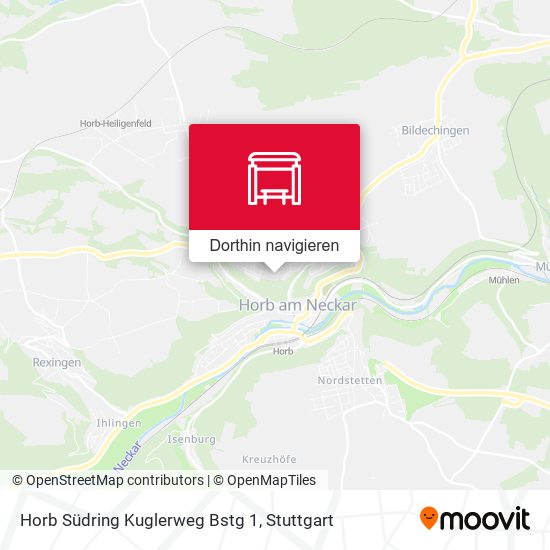 Horb Südring Kuglerweg Bstg 1 Karte
