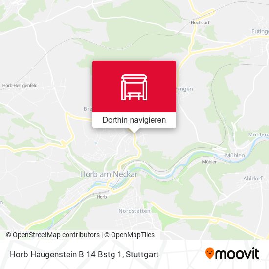 Horb Haugenstein B 14 Bstg 1 Karte
