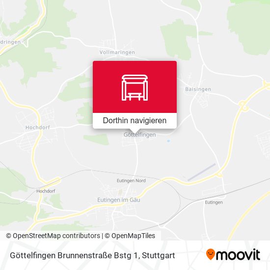 Göttelfingen Brunnenstraße Bstg 1 Karte