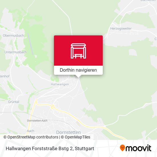Hallwangen Forststraße Bstg 2 Karte
