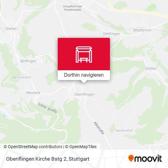 Oberiflingen Kirche Bstg 2 Karte