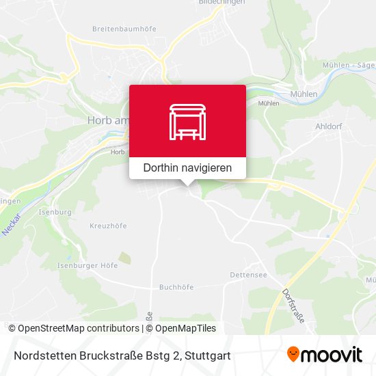 Nordstetten Bruckstraße Bstg 2 Karte