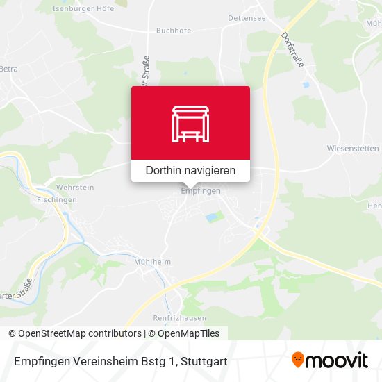 Empfingen Vereinsheim Bstg 1 Karte