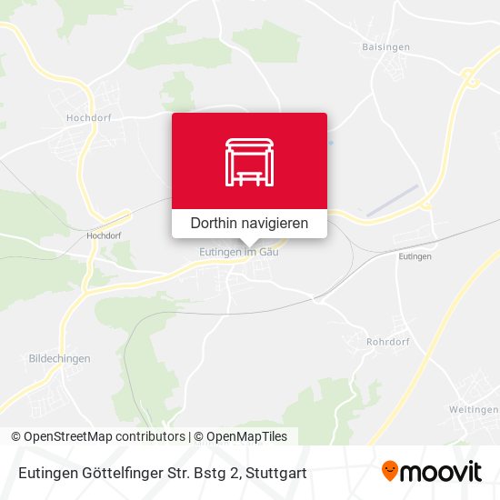 Eutingen Göttelfinger Str. Bstg 2 Karte