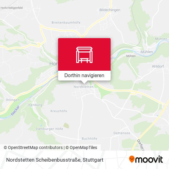 Nordstetten Scheibenbusstraße Karte